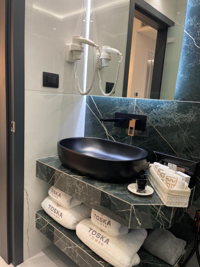 Toska Tower Aparthotel Chrysi Ammoudia Bagian luar foto