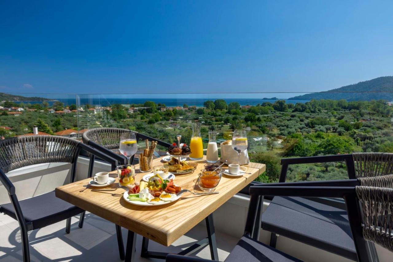 Toska Tower Aparthotel Chrysi Ammoudia Bagian luar foto