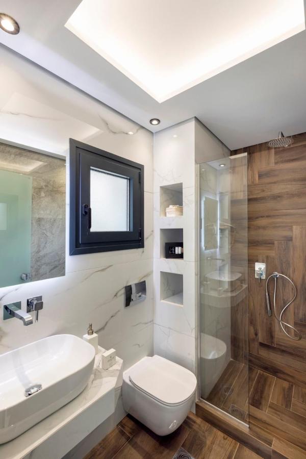 Toska Tower Aparthotel Chrysi Ammoudia Bagian luar foto